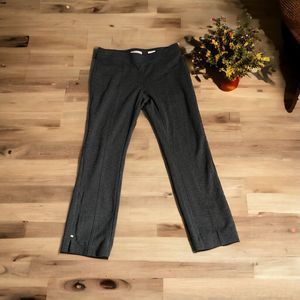 Dana Buchman Charcoal Grey Cropped Knit Pull-on‎ Comfortable Pants Size S